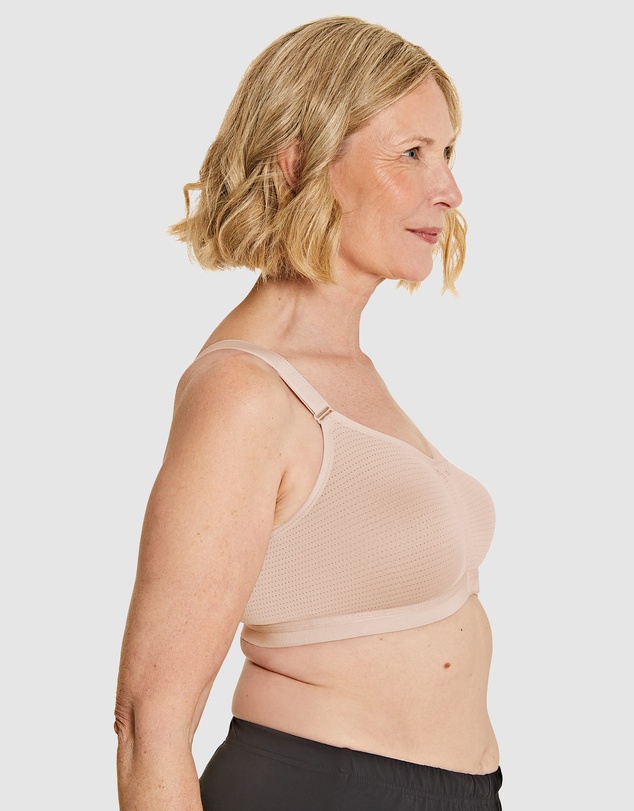 Royce Lingerie - Silver Wirefree Press Stud Front Close Post Surgery Bra
