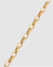Haze & Glory - ICONIC EXCLUSIVE - Bracelet Men Link Chain 925 Sterling Silver Gold-Plated