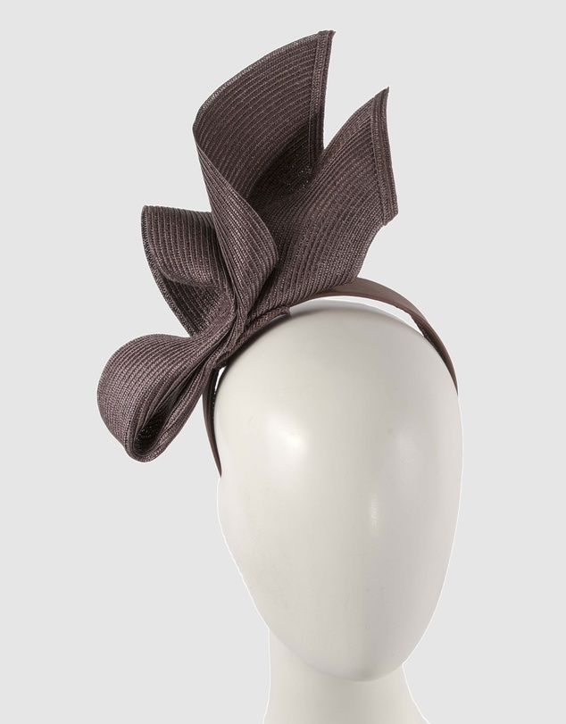 Max Alexander - Tall Chocolate Racing Fascinator