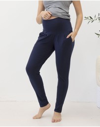 Angel Maternity - Eden Ultra Soft Maternity Lounge Pants in Navy Bamboo