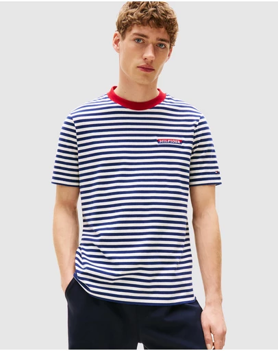 Tommy Hilfiger - Americana Graphic Stripe Tee