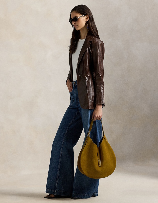 Polo Ralph Lauren - Polo ID Suede Large Shoulder Bag
