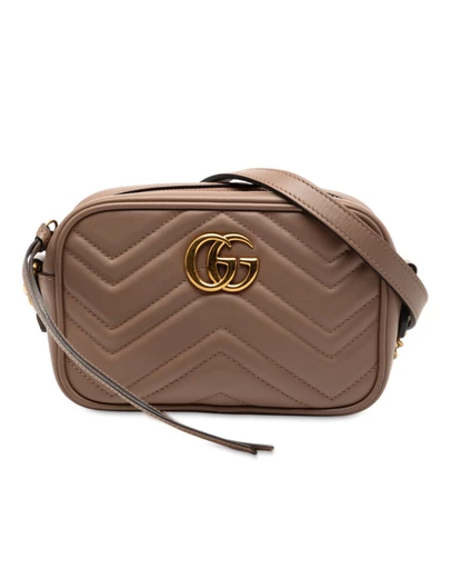 Gucci - Pre-Loved Mini GG Marmont Matelasse Leather Crossbody