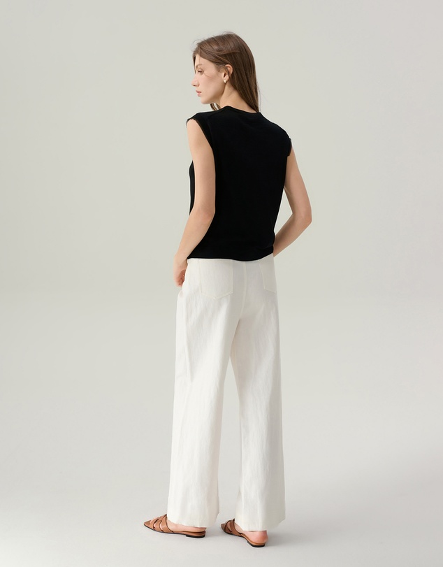 IDA+S - Rosie White Wide Leg Pants