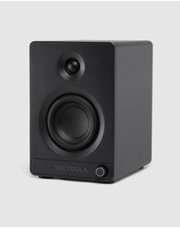 Victrola - Victrola Tempo Bookshelf Speakers - Black