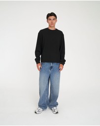 Huffer - Crop Waffle LS Sup Tee