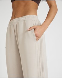 All Fenix - Soft Luxury Pin Tuck Wide Leg Track Pant