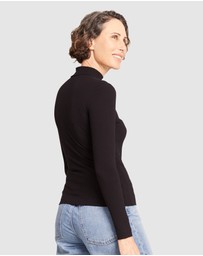 Boody - Ribbed Turtleneck Top