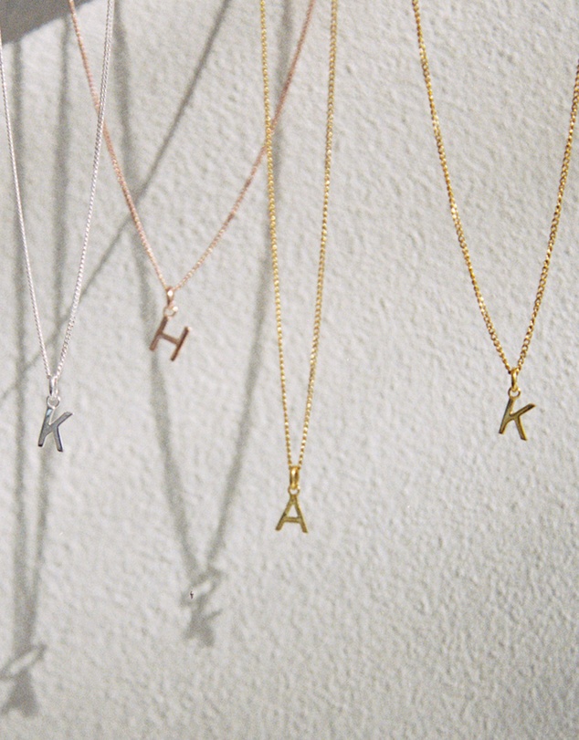 Kirstin Ash - Z Outline Initial Necklace