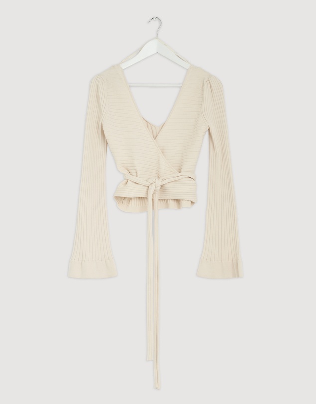 Revibe - Repaired KIVARI Daphne Rib Knit Top - AU 12