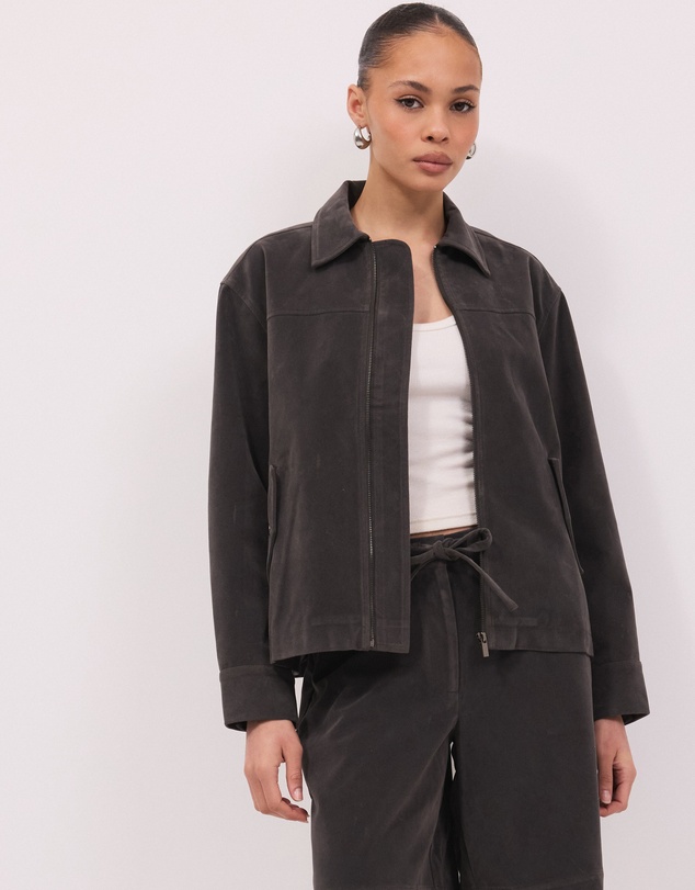 Calli - Arlo Faux Suede Jacket