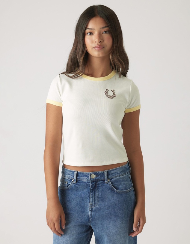 Decjuba Kids - Cropped Ringer Tee - Teens