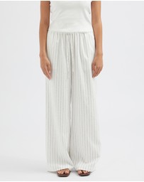 FRIEND of AUDREY - The Stripe Tie Waist Trouser
