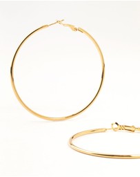 Lovisa - Gold Plated Surgical Steel Classic Hoop Earrings 60MM