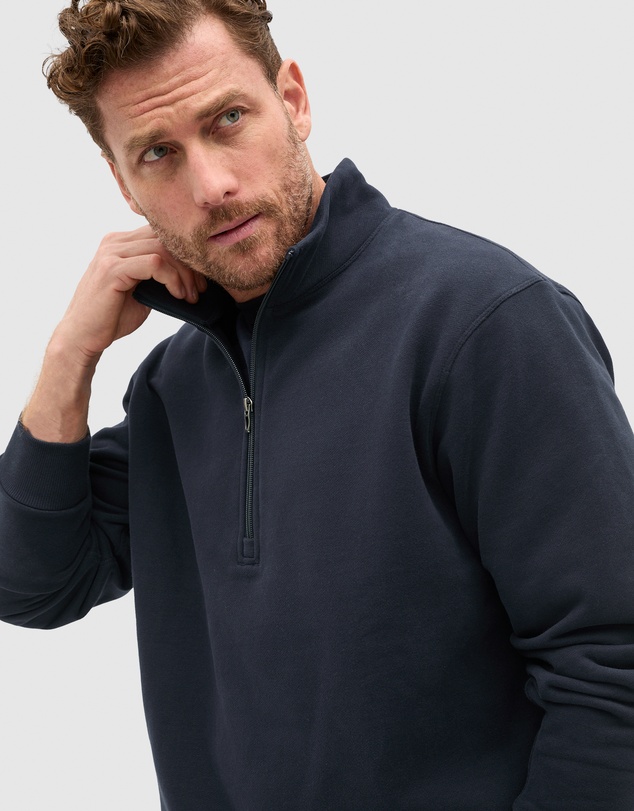 Seed Heritage - Half Zip Brushed Sweat