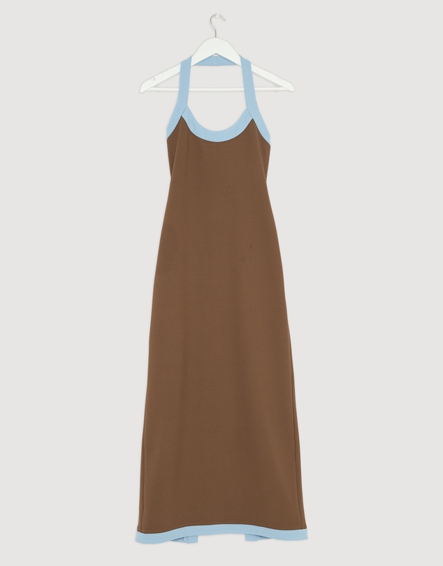Revibe - Repaired BY JOHNNY. Colette Halter Midi Dress - AU 8