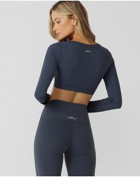 Lorna Jane - Wrap It Up Long Sleeve Bra Top