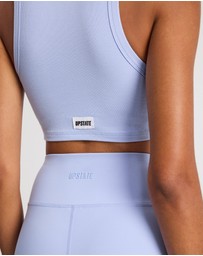 Upstate - Rib Crop - Chambray Blue