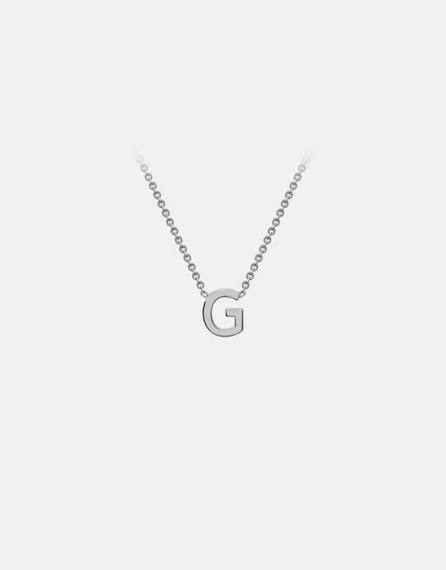 Zoe Olivia - 9K White Gold Initial G Necklace