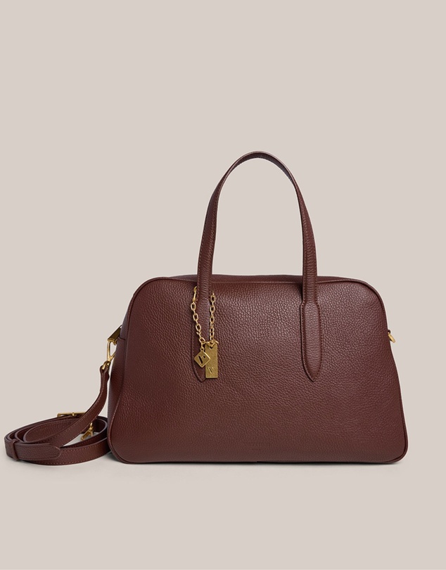 VESTIRSI - Vera Mahogany Medium Bowler Bag