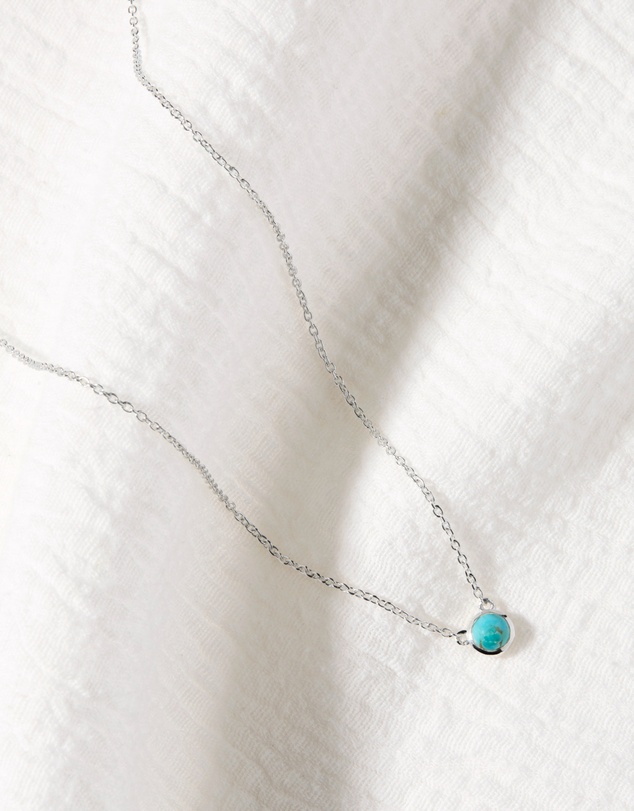 Najo - Heavenly Turquoise Silver Necklace