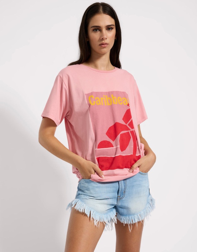 ONE TEASPOON - Caribbean Boyfriend Tee - Pink