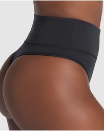 Leonisa - High-Waist Seamless Effect Tummy Control Shaper Thong