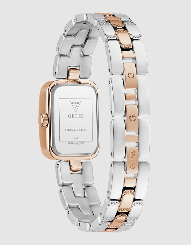 GUESS - Guess Ladies 2-Tone Rose Gold Tone 22mm Analogue Watch