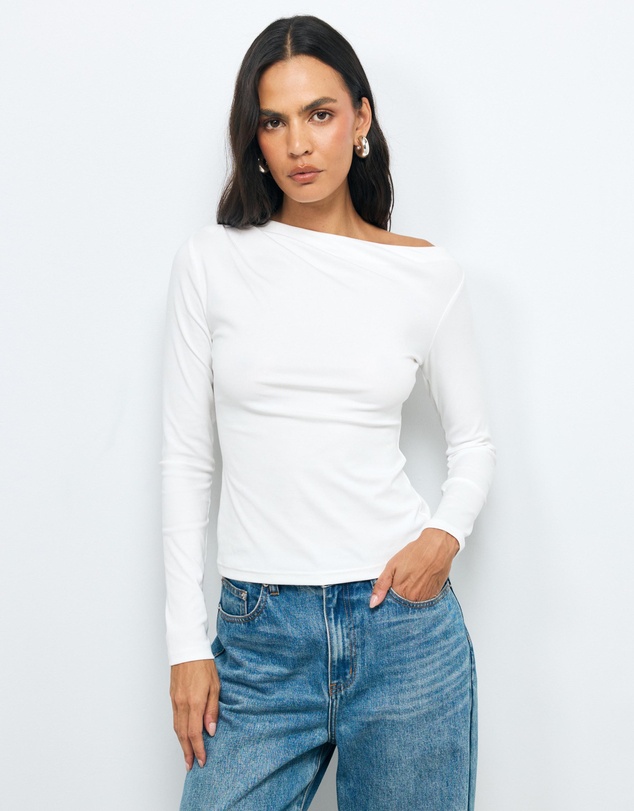 AERE - Off Shoulder Cotton Jersey Top