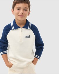 Seed Heritage - Core Knit Half Zip Sweater