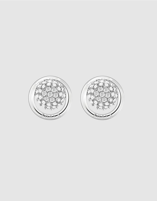 Furla - Furla Miasfera Charms Silver-Tone Stud Earrings