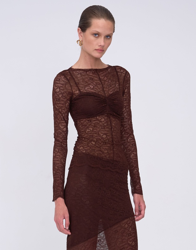 Suboo - Paris Long Sleeve Top with Built in Bralette