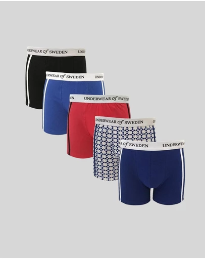 Underwear Of Sweden - Men's Boxer Shorts - Multi (x5 pack)