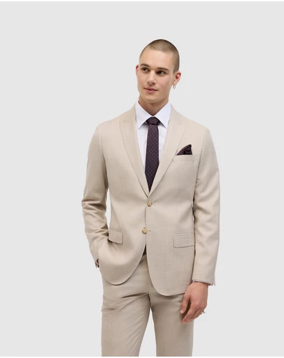 Politix - Wool Blend Regular Stretch Premium Tailored Jacket