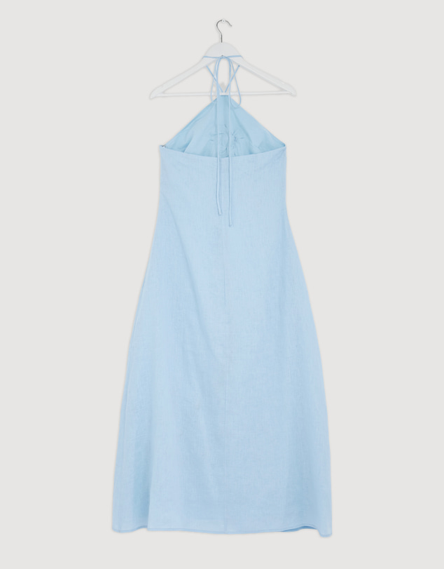 Revibe - Repaired AERE Tiera Halter Maxi Dress - AU 10
