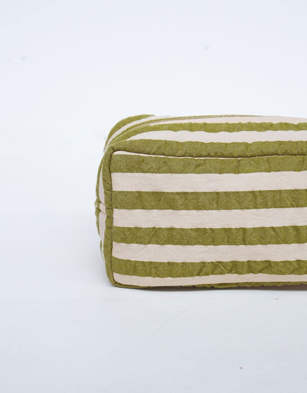 Mosey Me - Seersucker Stripe Dopp Kit