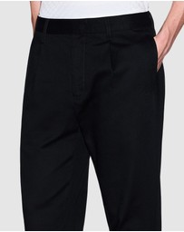 Armani Exchange - Mid-Rise Straight Leg Trousers
