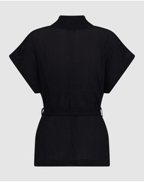 Arms Of Eve - Sardinia Wrap Top - Liquorice