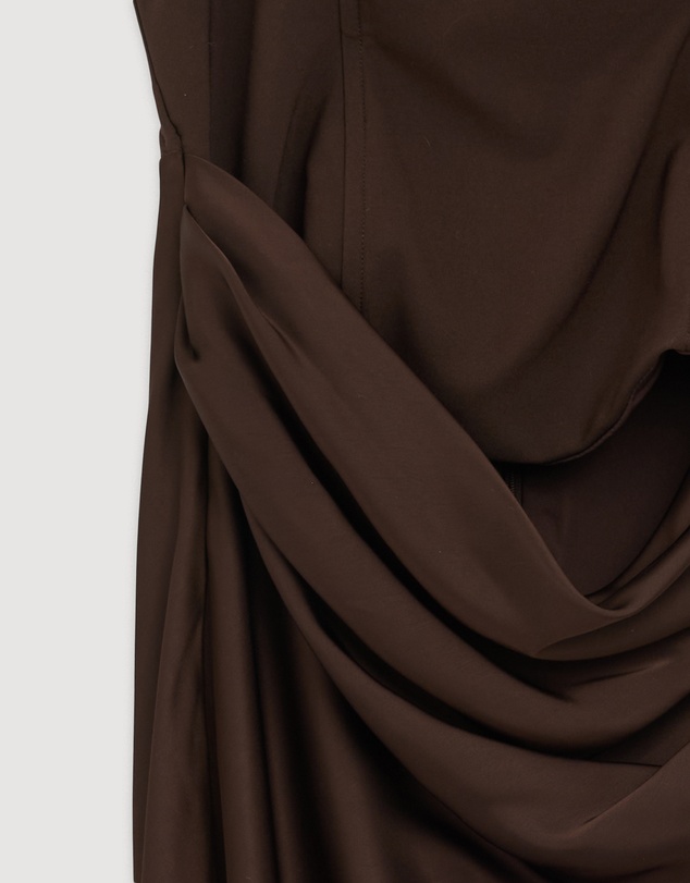 Revibe - Repaired CHANCERY Ayla Corset Drape Maxi Dress - AU 10