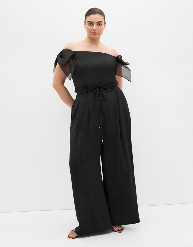 City Chic - Macie Bow Detail Top