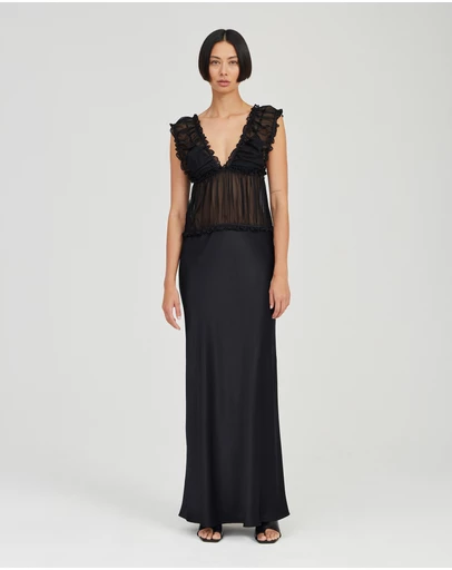 Third Form - Held Floor Length Dress