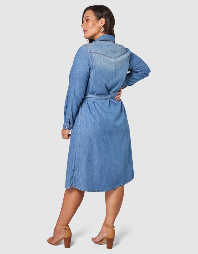 Something 4 Olivia - Dolly Denim Shirt Dress