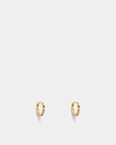 MIMCO - Vela Huggie 925 Sterling Silver Hoop Earrings