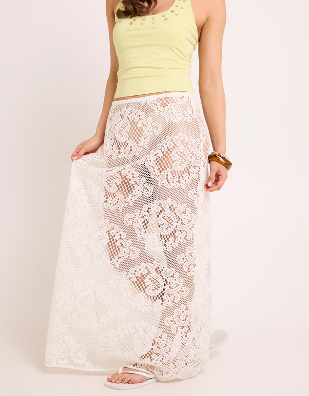 Subtitled - Riza Lace Maxi Skirt