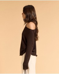 MVN - Rouched Side Knit Top