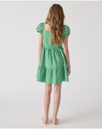 Decjuba Kids - Evie Textured Mini Dress - Kids-Teens