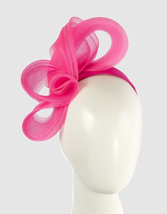 Fillies Collection - Bespoke Hot Pink Racing Fascinator