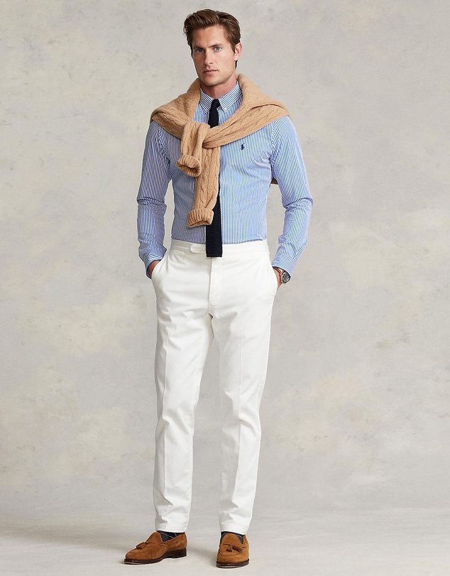 Polo Ralph Lauren - Custom Fit Striped Stretch Poplin Shirt