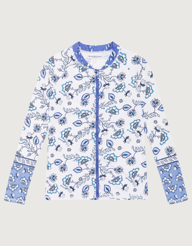 Bluesalt Beachwear - Boho Set Girls Long Sleeve Rash Top with Matching Bikini - Kids-Teens