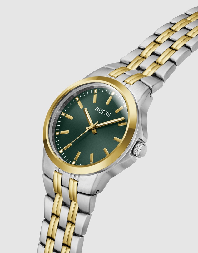 GUESS - GUESS Mens Two-Tone Analogue Watch